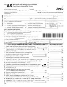 Free Wisconsin 5S Form in PDF