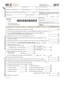 Free Wisconsin Wi Z Form in PDF