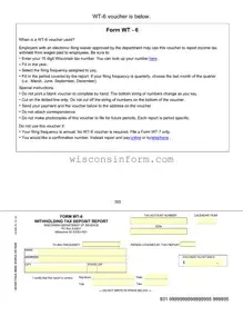 Free Wisconsin Wt 6 Withholding Form in PDF